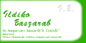 ildiko baszarab business card